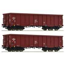 Roco 76038  Nyitott teherkocsi készlet Eaos, PKP V