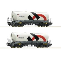 Roco 76138 Silókocsi szett Uacns, Wascosa/Holcim VI