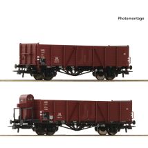 Roco 76289 Nyitott teherkocsi készlet, Ommr 33, Villach, DB III