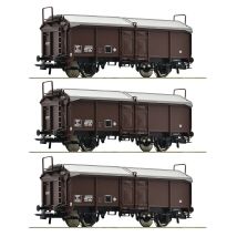 Roco 77020 Csapótetejű kocsi készlet, Tms, SNCF III