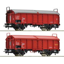 Roco 77040 Csapótetejű kocsi készlet, Tams, CSD IV