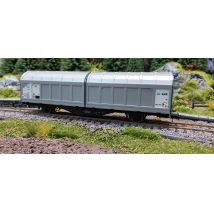 Roco 77490 Eltolható oldalfalú kocsi Hbbinss, SJ VI