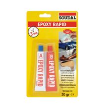 Soudal 124683 Epoxy Rapid, kétkomponensű ragasztó