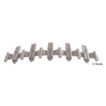 Tillig 86101 Szigetelő sinösszekötő, szürke, 20 db