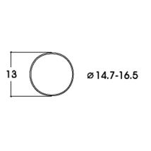Roco 40071 Tapadógyűrű, 14,7-16,5 mm, 10 db