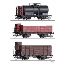 Tillig 01031 Teherkocsi készlet, UWHJ/PKP/CSD II