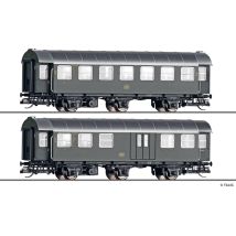 Tillig 01073 Személykocsi-pár, 2.o. + 2.o. poggyászszakasszal, DB III