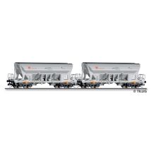 Tillig 01074 Önürítős kocsi készlet, Faccns, HVLE/Holcim VI