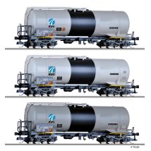 Tillig 01089 Tartálykocsi készlet, Zas, KVG, DR V