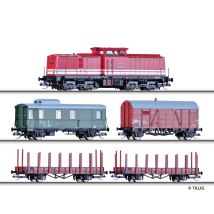 Tillig 01208 Digitális startszett, BR 110 dízelmozdony teherkocsikkal, DR IV