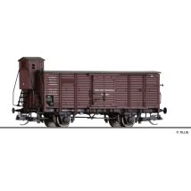 Tillig 17929 Zárt teherkocsi fékházzal, Gm, Halberstadt-Blankenburger Eisenbahn II