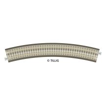 Tillig 83770 Bettungsgleis grau BR 31 Gebogenes Gleis, R 396 mm/30°