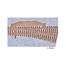 Tillig 86311 Váltóágyazat, jobbos, EW1 váltóhoz