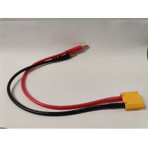 Töltőkábel, 30cm, 12AWG, banán - XT90 csatlakozóval