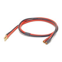 Töltőkábel 4 mm-es bullet anya csatlakozóval szerelve