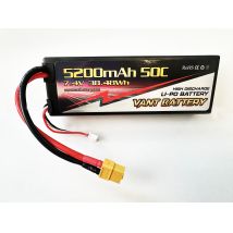 Akku LiPo 5200 mAh 7.4V 50C - XT60 csati