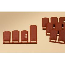 Auhagen 80205 Vakablak gyárépülethez, vörös