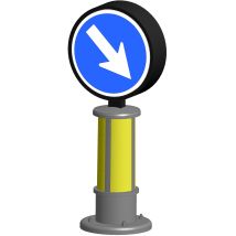 Viessmann 5085 H0 Verkehrszeichen 222 m. Bel