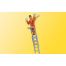 Viessmann 5117 H0 Plakatkleber auf Leiter