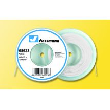 Viessmann 68623 Vezeték, fehér, 0,14 mm2˛ 25 m