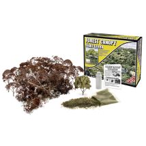 Woodland F1660 Erdei lombkorona építőkészlet, világos zöld (tavaszi színezés)