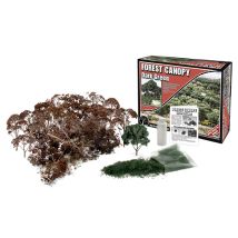 Woodland F1662 Erdei lombkorona építőkészlet, sötétzöld