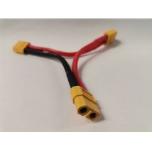 XT60 2 akkut sorba kötő kábel 12AWG, 10cm