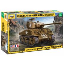 Zvezda 3676 M4 A3 (76mm) Sherman Tank 1:35