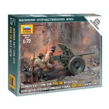 Zvezda 6114 German Anti-Tank Gun PAK-36 with Crew 1:72 (6114)