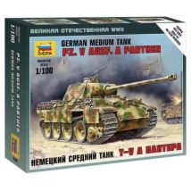 Zvezda 6196 Pz.Kpfw.V Panther Ausf.A Military small set 1:100