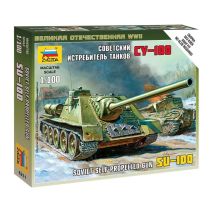 Zvezda 6211 SU-100 Soviet Self-Propelled Gun 1:100