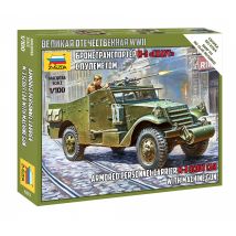 Zvezda 6273 Soviet M-3 Scout Car with Machine Gun 1:100