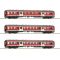 Roco 6280021 Ingajárati személykocsi készlet, Silberlinge, Regio-festés, DB AG VI