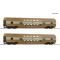 Roco 6280026 Emeletes személykocsi készlet, 2.o., DBmue, Senf-festés, DR IV, 2. készlet