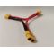 XT60 2 akkut sorba kötő kábel 12AWG, 10cm