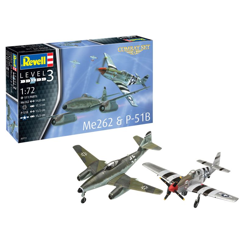 Revell 03711 Combat Set Me262 & P-51B