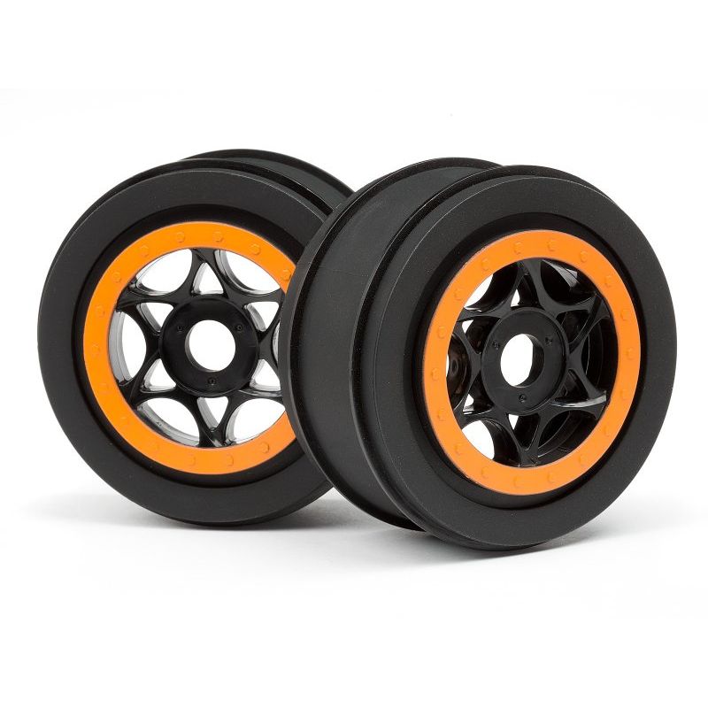 HPI 107855 Ah-64 Wheel Black/Orange (42X83Mm/2db)