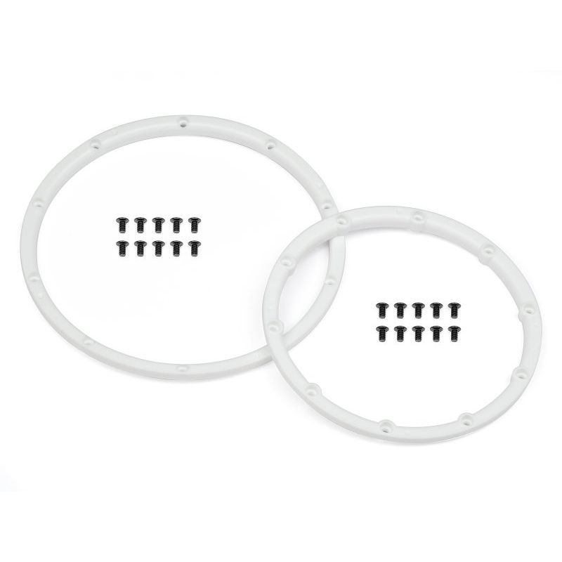 HPI 110545 Wheel Bead Lock Rings (White/For 2 Wheels)