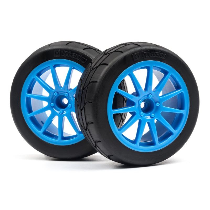 HPI 115155 Mounted Gymkhana Tire/Corse Turini Wheel Cyan X2