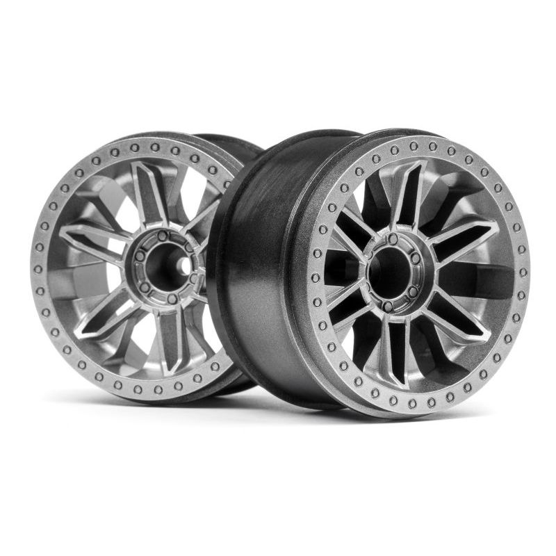 HPI 120136 6-SHOT ST WHEEL (SILVER/2PCS)