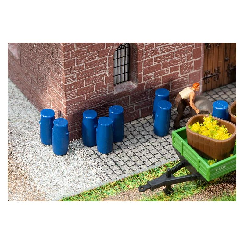 FALLER 180970 Műanyag hordó, 9db