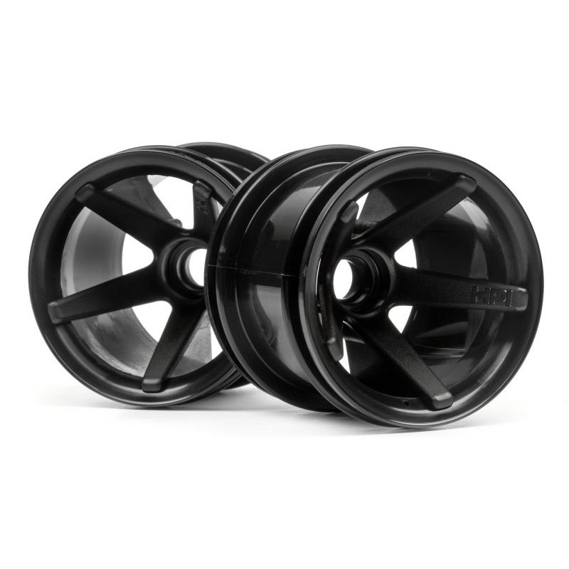 HPI 2105 Super Star Mt Wheels Front (Black/2.2In/2db)