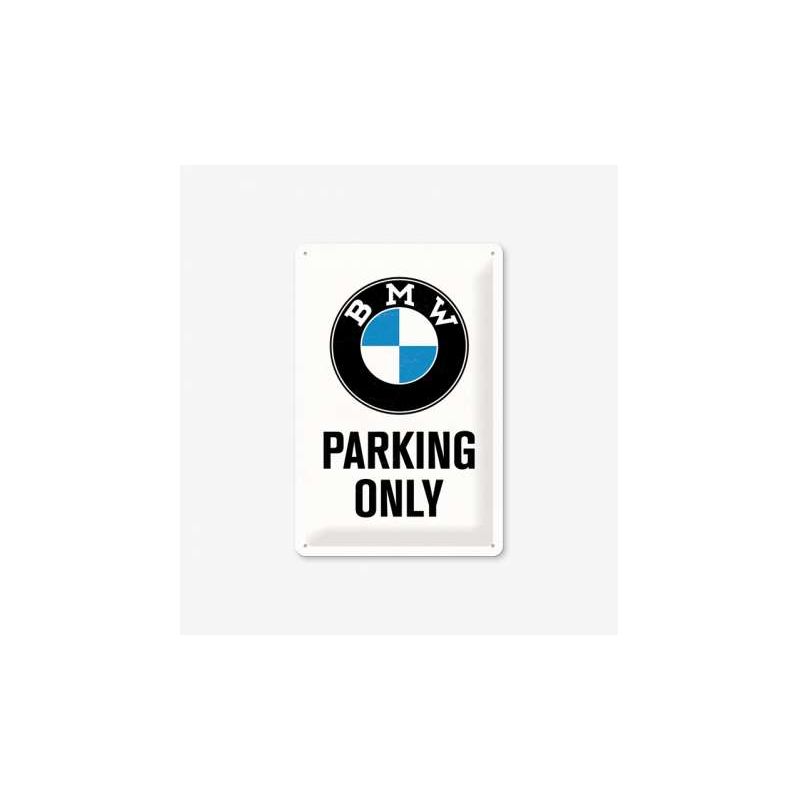 BMW - Parking Only fémtábla 30x40 cm
