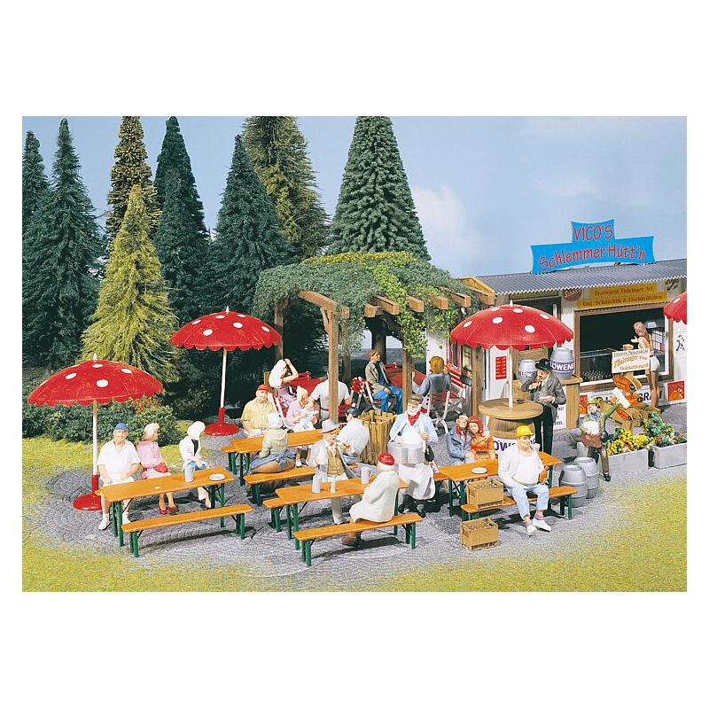 Pola 331765 Kerti sörpad készlet napernyővel