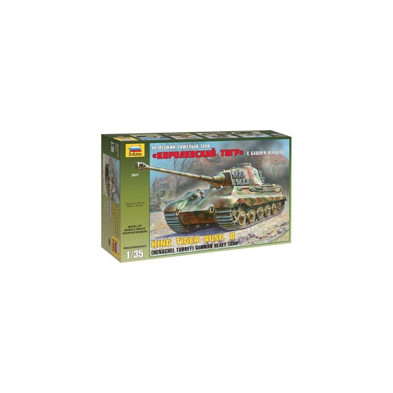 Zvezda 3601 King Tiger Ausf. B /Henschel Turret/ German Heavy Tank 1:35 (3601)