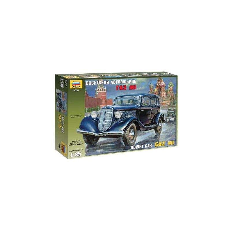 Zvezda 3634 GAZ M1 Soviet Staff Car 1:35 (3634)