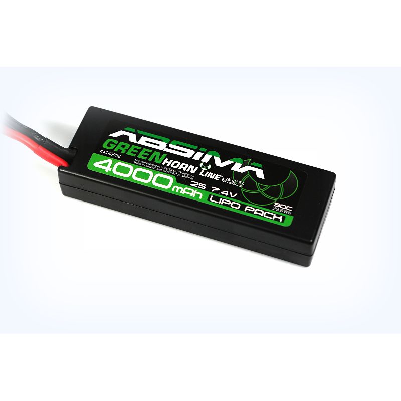 ABSIMA Greenhorn V2 LiPo 7.4V50C 4000 HC dean akku