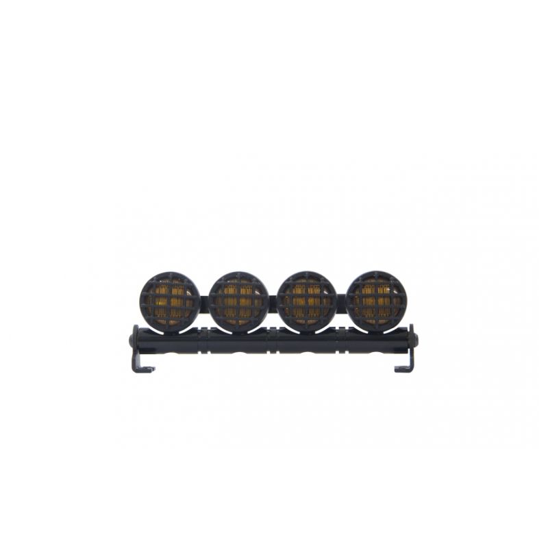 Autós LED Jelzőfény-4 Alu kerek sárga szín