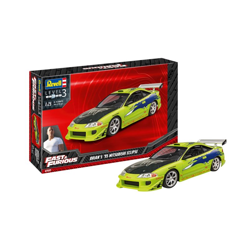 Revell 07691 Halálos Iramban Brian 1995 Mitsubishi Eclipse
