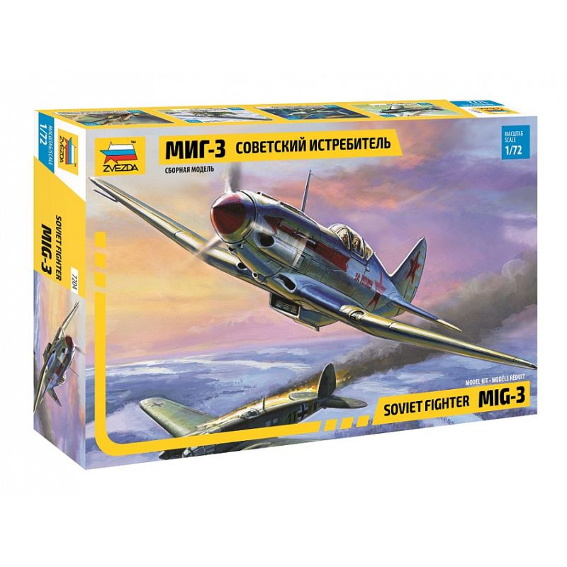 Zvezda 7204 MiG-3 Soviet Fighter makett 1:72 (7204)